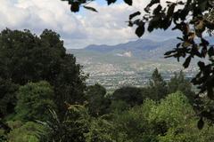 Skyline of Tulancingo with buildings and mountains