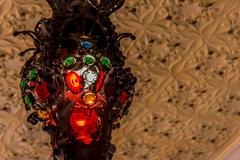 Decorative light fitting at Casa Museu Gaudi