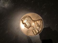 Alfred Nobel Medal at the Nobel Museum in Stockholm