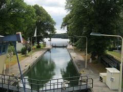 View of Woltersdorfer Schleuse in August 2012