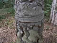 sculpture at a rest stop next to Meiereiwiese