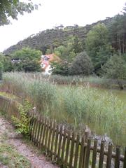 Märchenteich pond at Burgruine Mödling