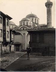 Zeyrek area in Fatih, İstanbul showing historical buildings including Molla Zeyrek Mosque and traditional houses