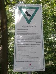 NSG-Schild at Eppendorfer Moor