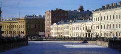 Pochta Bridge in Saint Petersburg, full view