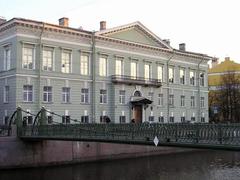 Pochtamtskiy Bridge over Griboedov Canal in Saint Petersburg