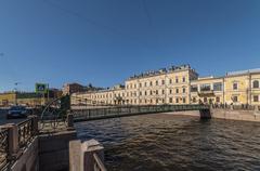 Pochtamtsky Bridge over Moyka River in Saint Petersburg