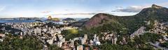 Aerial panorama of Santa Teresa, Rio de Janeiro, Brazil