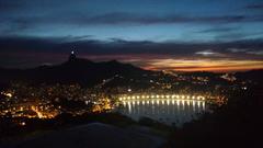 Sunset view from Morro da Urca in Rio de Janeiro