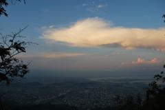 sunset at Pico da Tijuca mountain