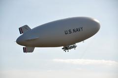 Navy MZ-3A manned airship launching from Fernandina Beach Municipal Airport