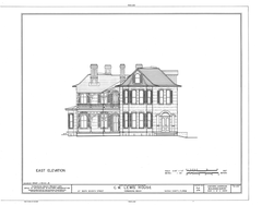 C. W. Lewis House in Fernandina Beach, front elevation view