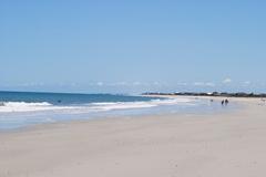 Fernandina Beach shoreline with clear blue sky