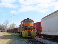 diesel locomotive at Fernandina Beach, Florida