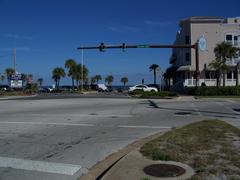 A1A and SR 200 intersection in Fernandina Beach, Florida, looking east