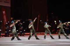 The Airborne Troops performing at Spasskaya Tower festival