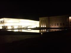 Nelson Art Gallery Bloch Building at night