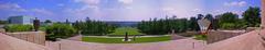 Panoramic view of the Nelson-Atkins Museum steps