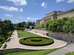 Courtyard near entrance of Nelson-Atkins Museum of Art