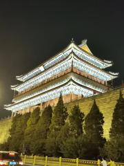 Scenic Night View of a Traditional Japanese Entrance Gate