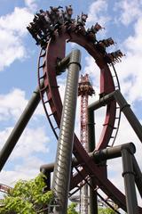 Nemesis Inferno roller coaster at Thorpe Park