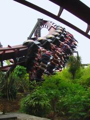 Nemesis Inferno roller coaster at Thorpe Park