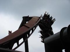 Nemesis Inferno roller coaster at Thorpe Park