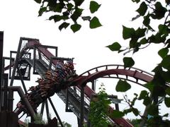 Nemesis Inferno roller coaster at Thorpe Park