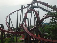 Nemesis Inferno roller coaster at Thorpe Park