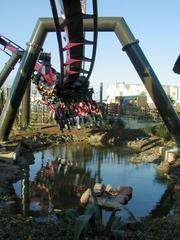 Nemesis Inferno roller coaster at Thorpe Park