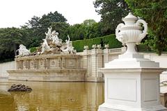 Neptune Fountain in Austria's Schönbrunn Palace gardens