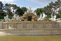 Neptune Fountain in the gardens of Schönbrunn Palace, Austria