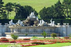 Fountain under the Gloriette in Schönbrunn Palace