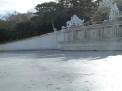 Gardens in Schönbrunn Palace at wintertime, Vienna