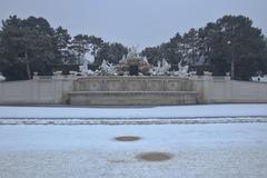 Neptunbrunnen in Schlosspark Schönbrunn, Vienna