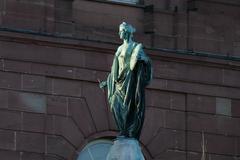 statue in front of Paulskirche in Frankfurt