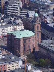 Frankfurt am Main Paulskirche viewed from the west from Maintower April 2010