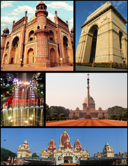 Birla Mandir Delhi panoramic view