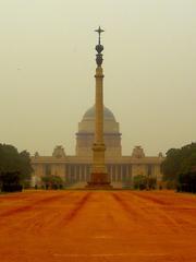 The Rashtrapati Bhavan in Delhi