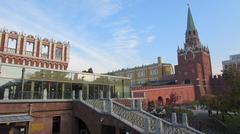 Public entrance to Moscow Kremlin via the Troitsky Bridge