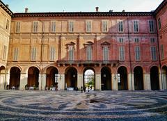 Inner Courtyard of the Royal Palace in Turin, Italy