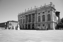 Palazzo Madama and Casaforte degli Acaja in Piazza Castello, Turin