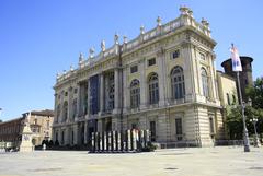 Palazzo Madama e Casaforte degli Acaja in Piazza Castello, Turin, Italy