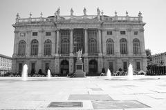 Palazzo Madama e Casaforte degli Acaja in Piazza Castello, Turin, Italy