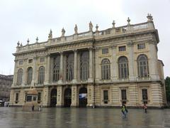 Baroque facade of Palazzo Madama in Torino