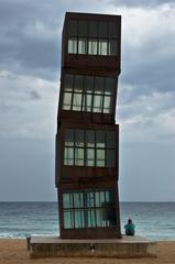 'Tribute to Barceloneta' by Rebecca Horn sculpture in Barcelona