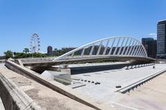 Alameda Bridge in Valencia, Spain on a sunny day