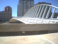 Bridge designed by Santiago Calatrava in Valencia