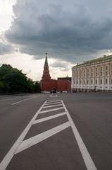 Interior of the Kremlin in Moscow with historical architecture