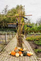 De Kruidhof Buitenpost decoration with gourds and pumpkins